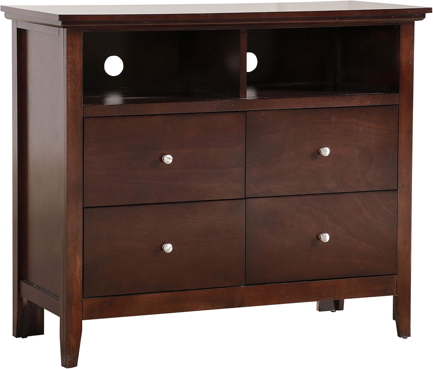 4 Drawer Media Chest Cappuccino E227