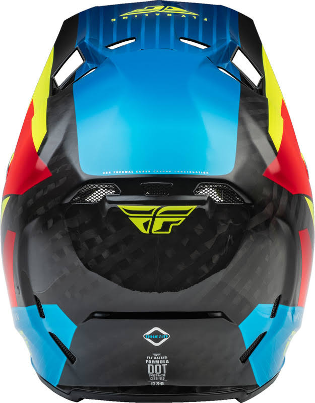 XX-Large Hi-vis/blue/red Carbon Helmet D378