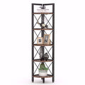 5 Tier Corner Shelf Brown Q11596