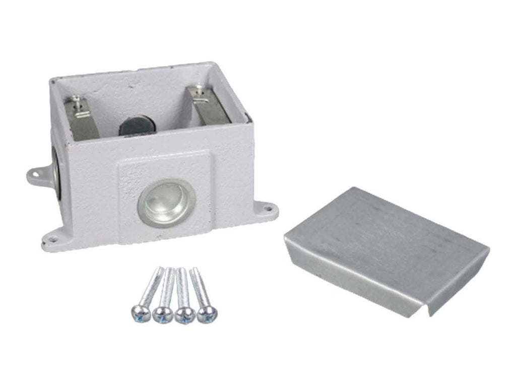 Floor Box Cast Iron Silver 1-Gang B74863
