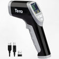 Tera Barcode Scanner Temperature Thermometer 2D QR 1D Cordless Bar Code Reader with Digital Display Screen, Compatible with Bluetooth 2.4Ghz Wireless USB Wired Pack of 2 E903871