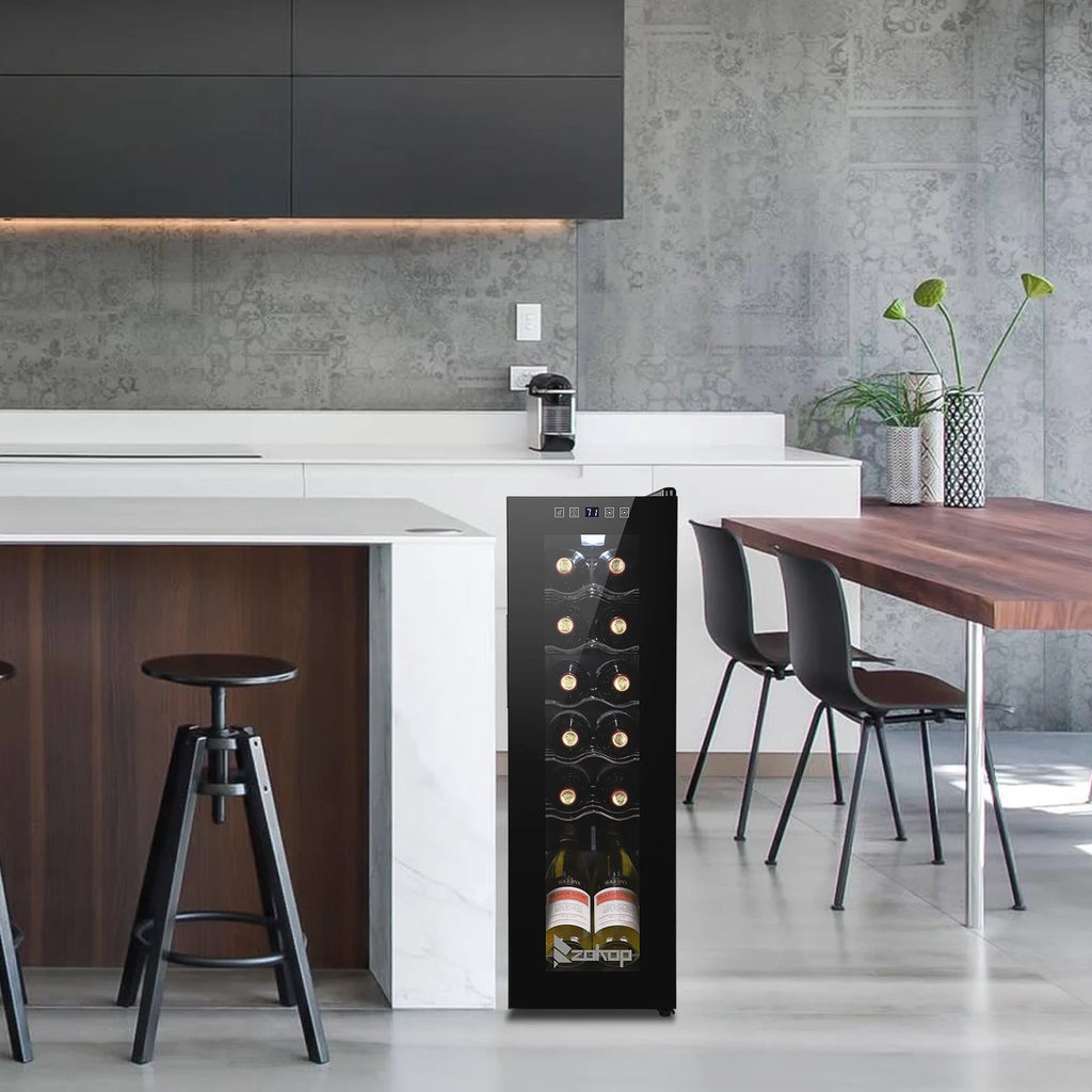 115V 85W 1.2cu.ft/34l Electronic Wine Cabinet with Transparent Glass Door X332
