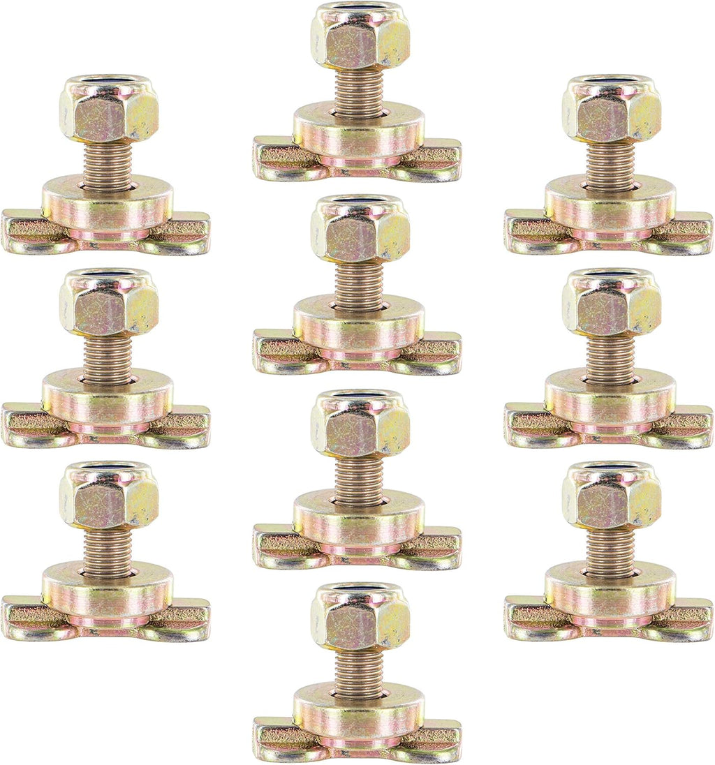 L Track Double Lug Threaded Stud Fitting, 10 Pack R865