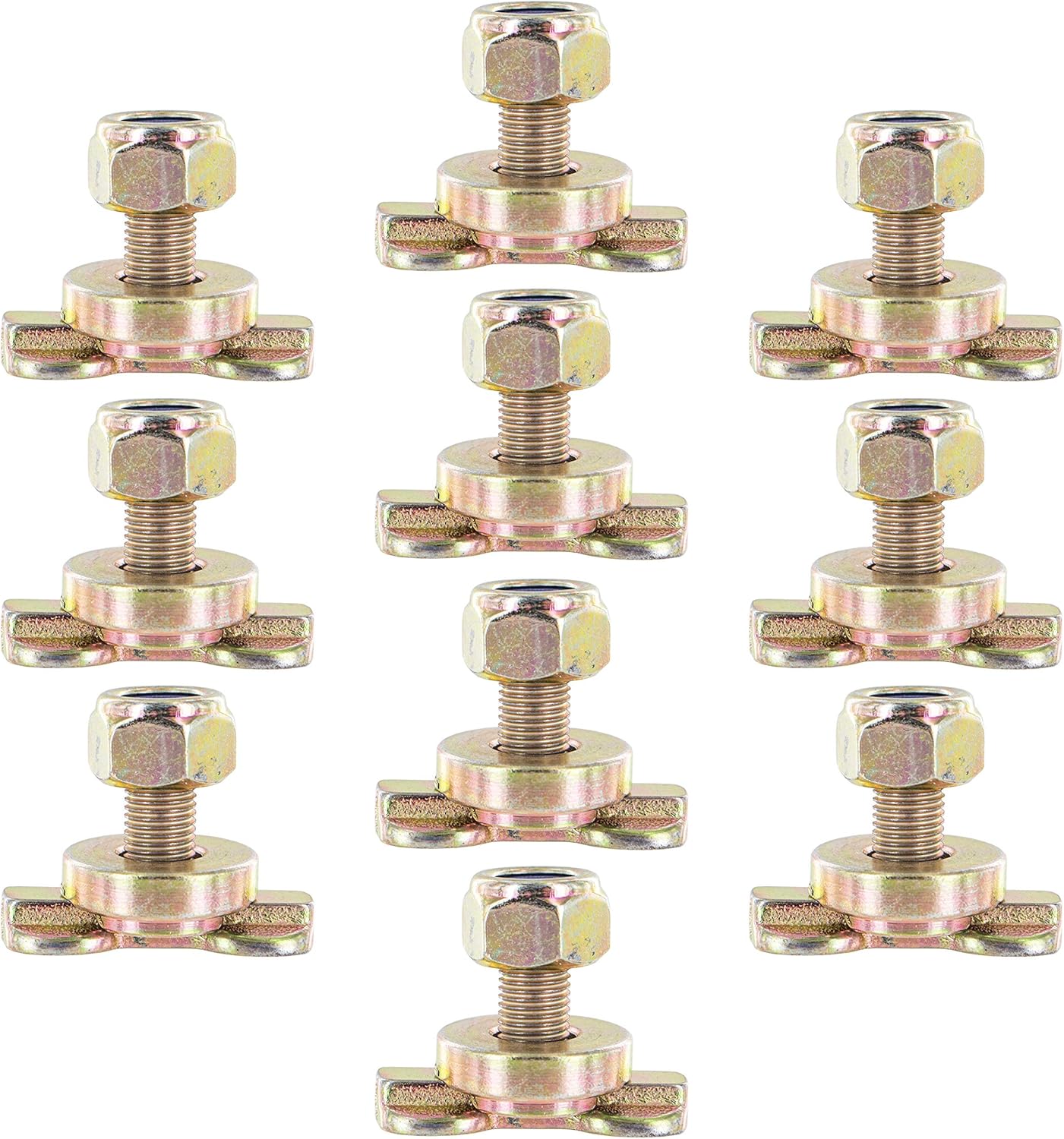 L Track Double Lug Threaded Stud Fitting, 10 Pack R865