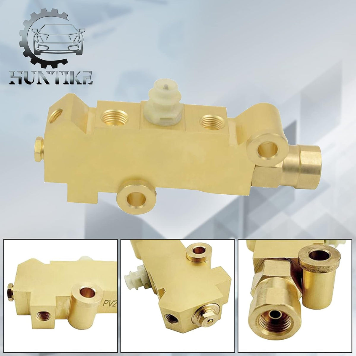 Brass Proportioning Valve Disc/Drum Brake Compatible with GM Street Rod Classic Car & Truck Pack of 2 C717132