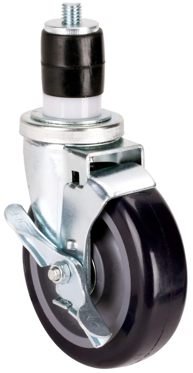 Set of 4 Expanding Stem Casters with and Without Brakes R97293