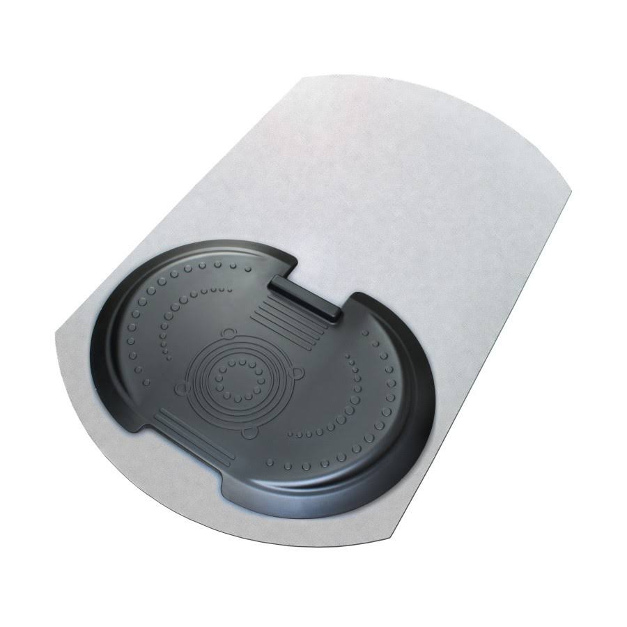 Black Sit & Stand Ergonomic Solution for Carpet O7196