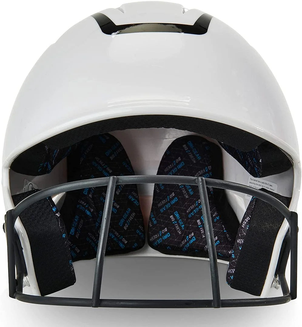 Youth Fastpitch Softball Batting Helmet Black/White T14706