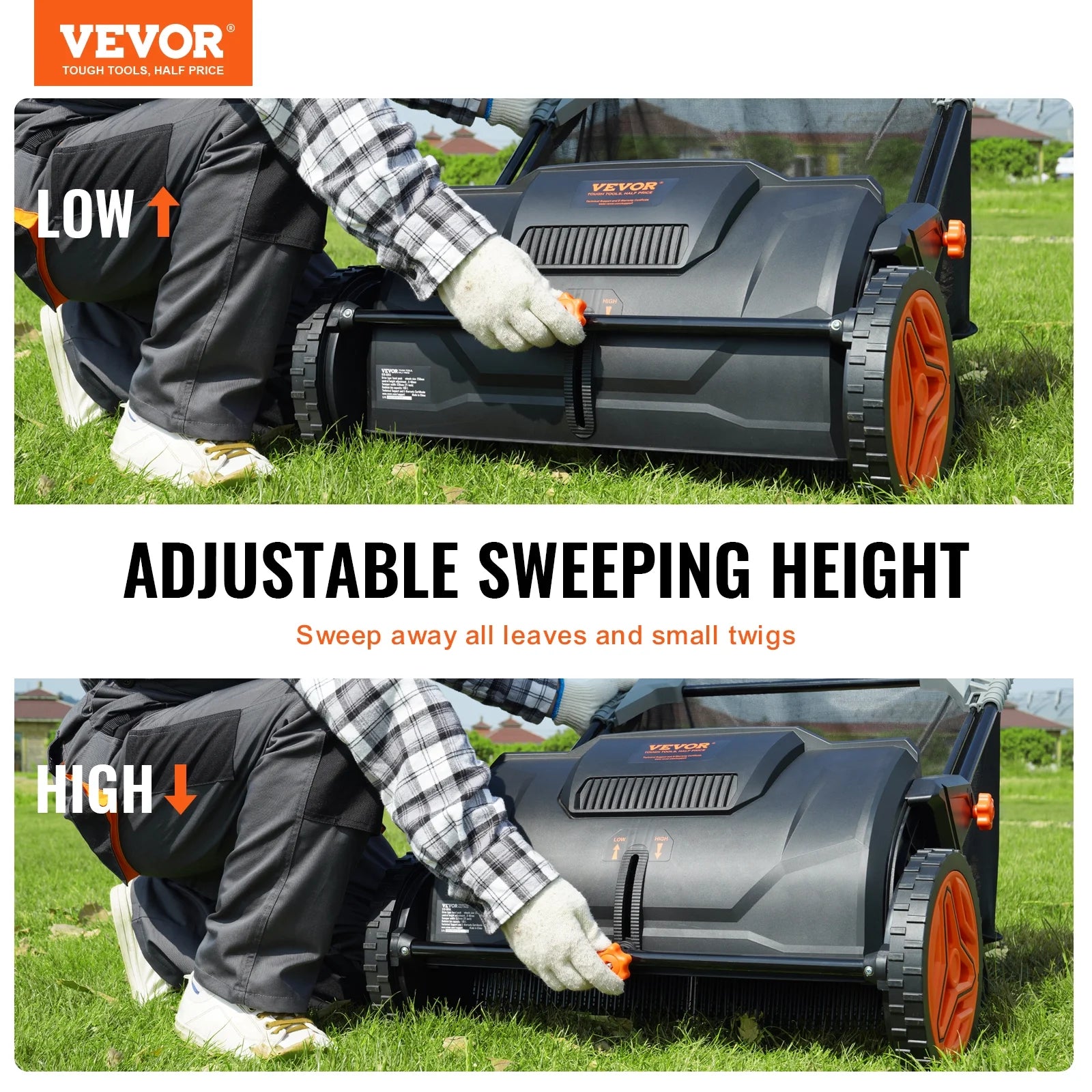21-inch Push Lawn Sweeper with 3.5 cu. ft Collector L756027