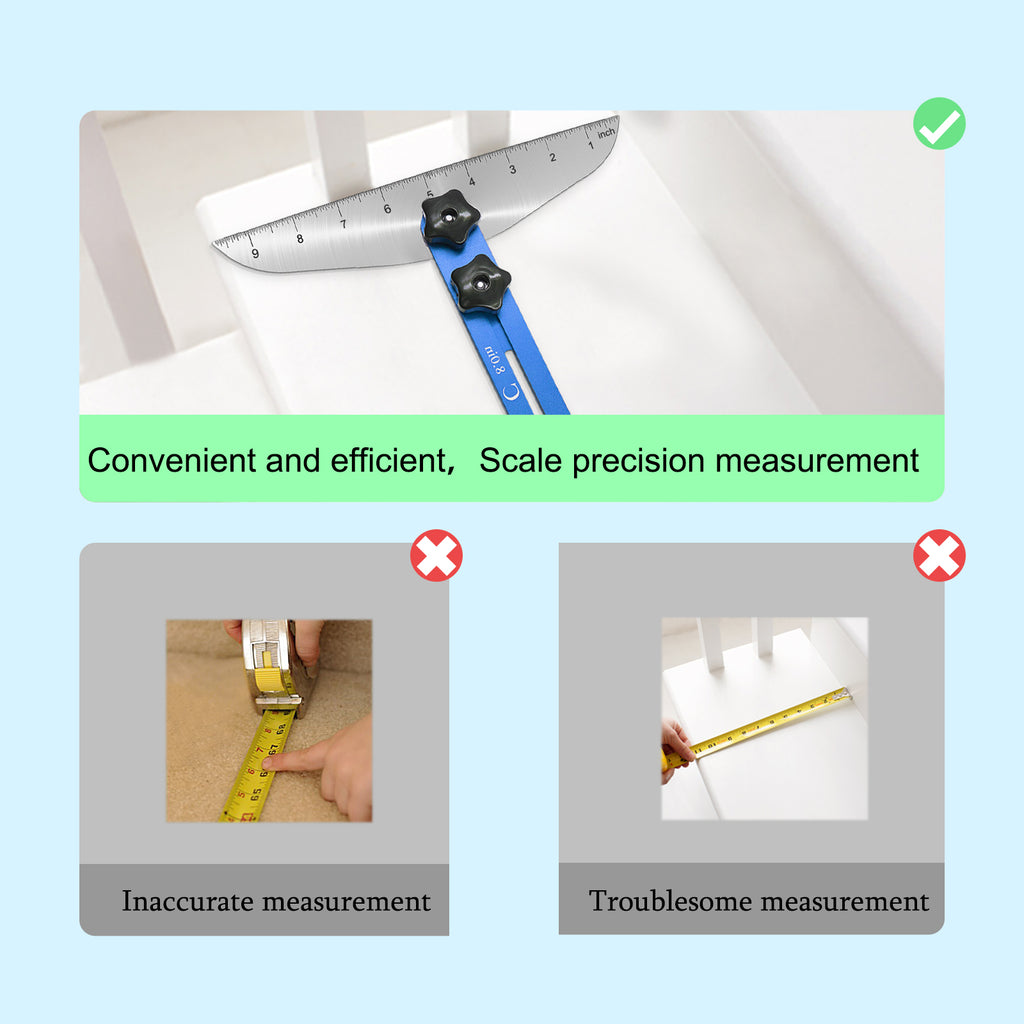 Adjustable Stair Tread Measuring Tool W1714