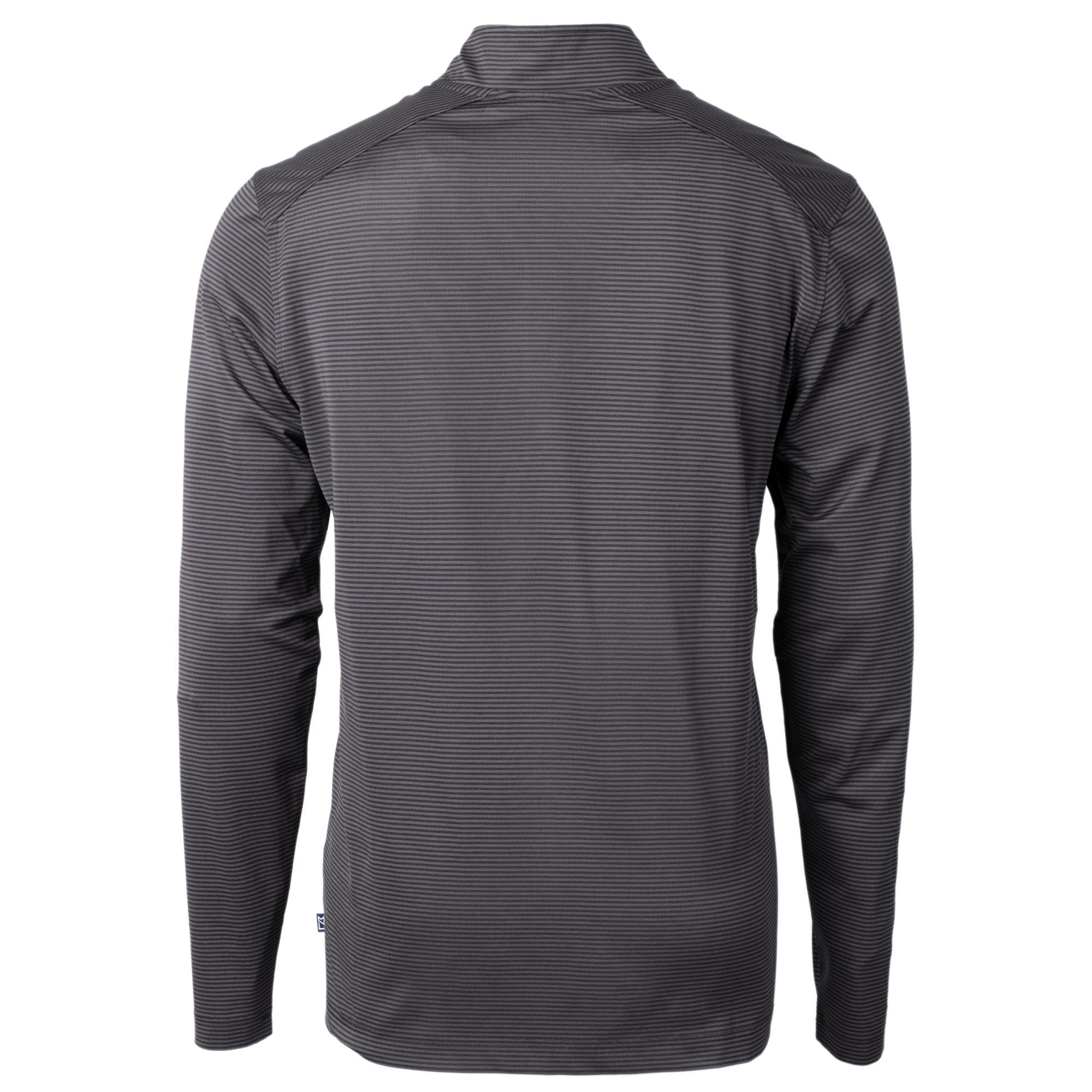 Men's Black Gray Recycled Quarter-Zip Pullover Top S726873