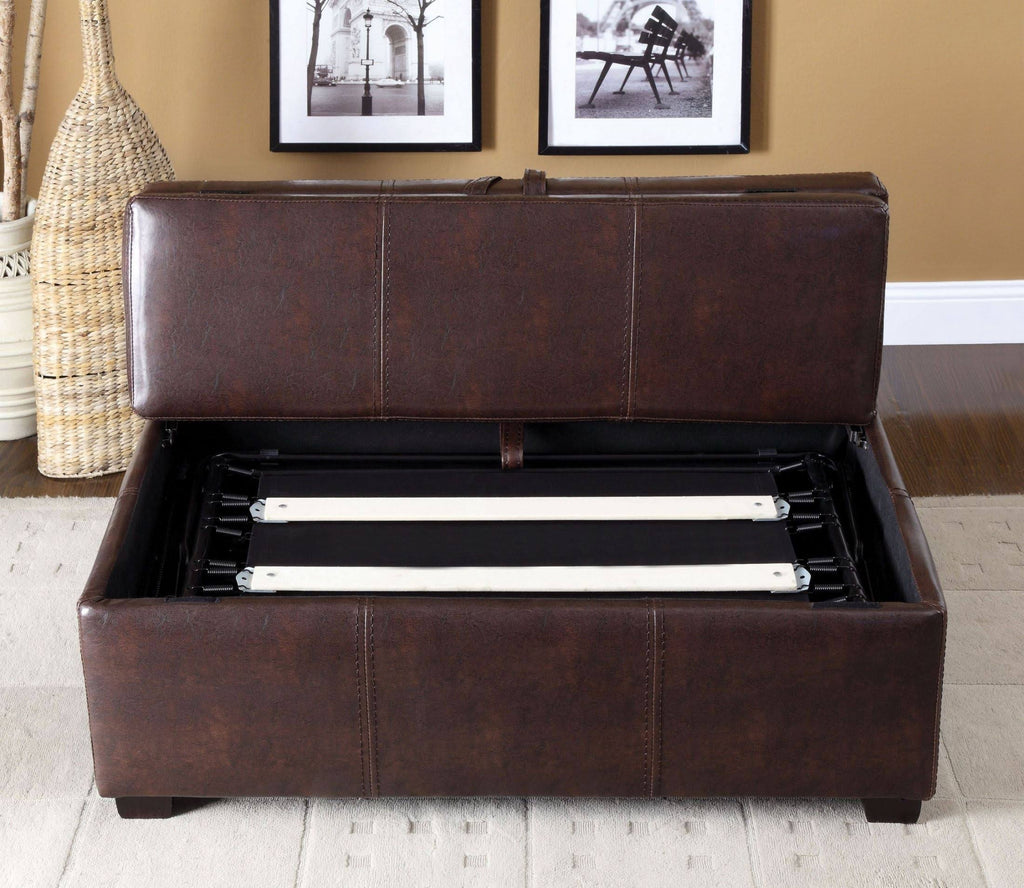 Black Ottoman U677