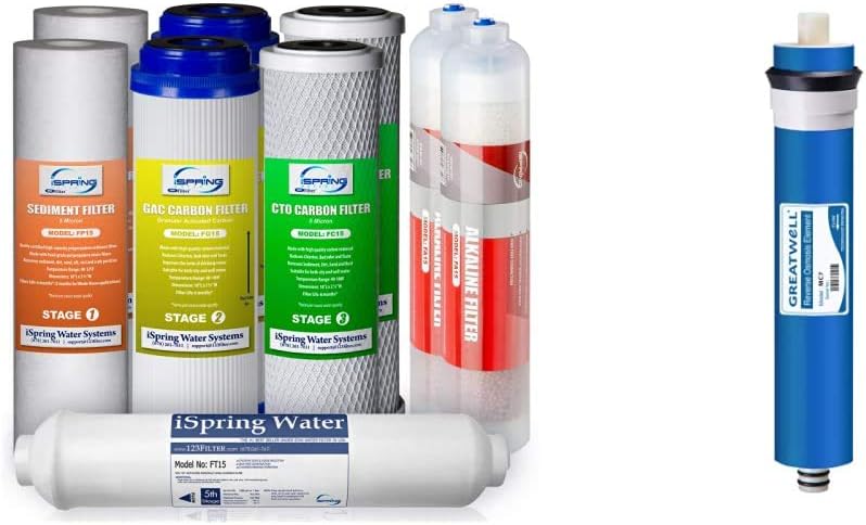 1-Year Reverse Osmosis Water Filter Replacement Cartridge Pack Set J583