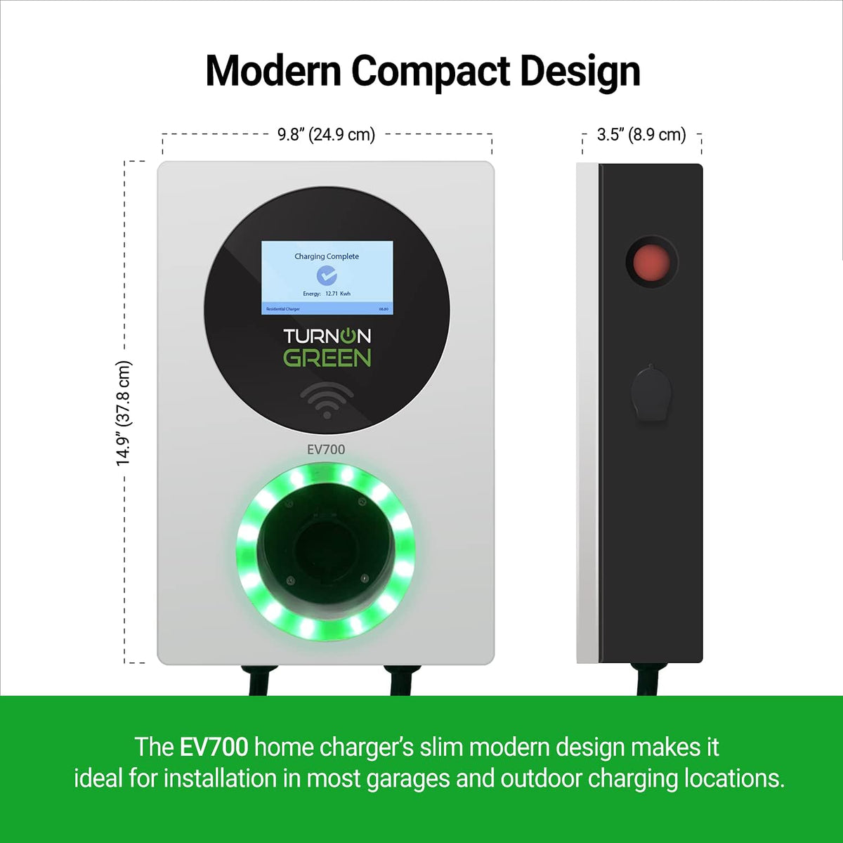 Level 2 Smart Electric Vehicle Charger with 18ft Cable L82813