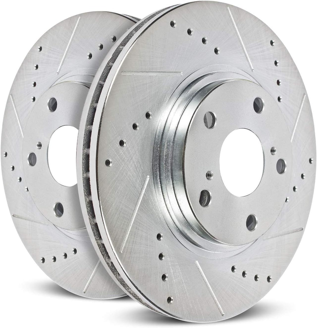 Front Evolution Drilled & Slotted Rotor Pair D776789