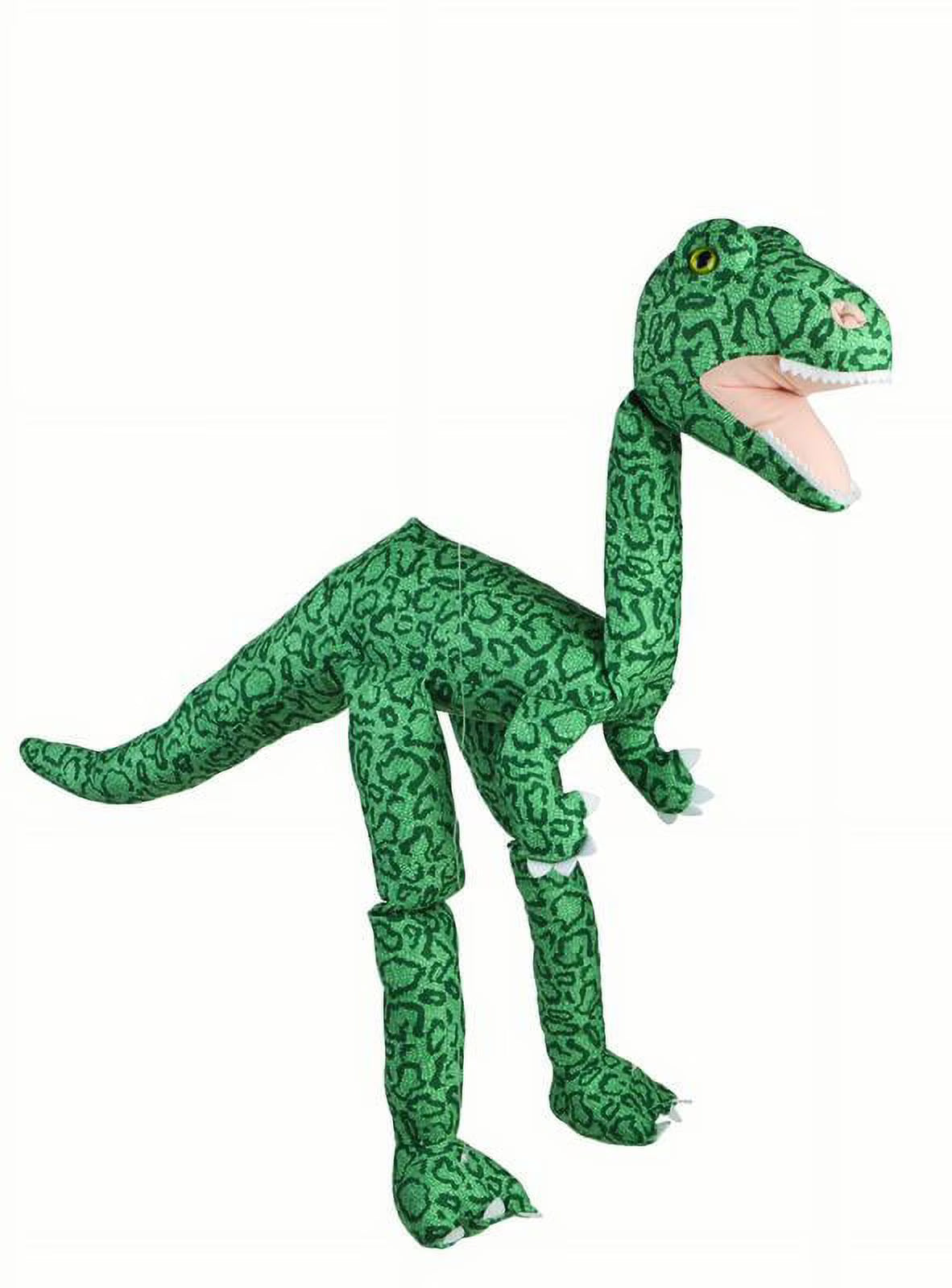 Large Dinosaur Marionette Puppet 38 in. Green Tie I12604