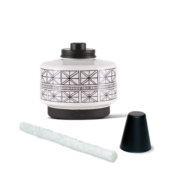 2-Pack 6 Inch Glass Table Torch I7816