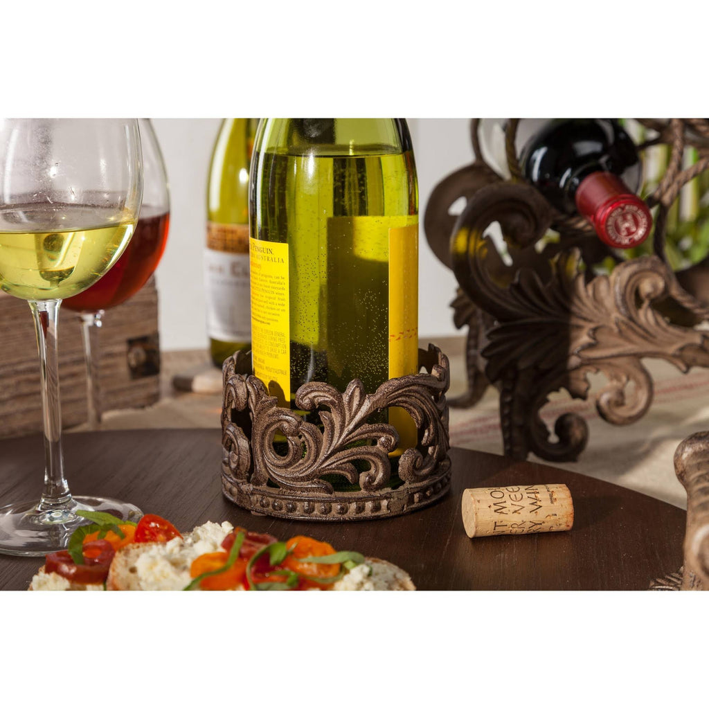 Wood Lazy Susan with Metal Handles S793