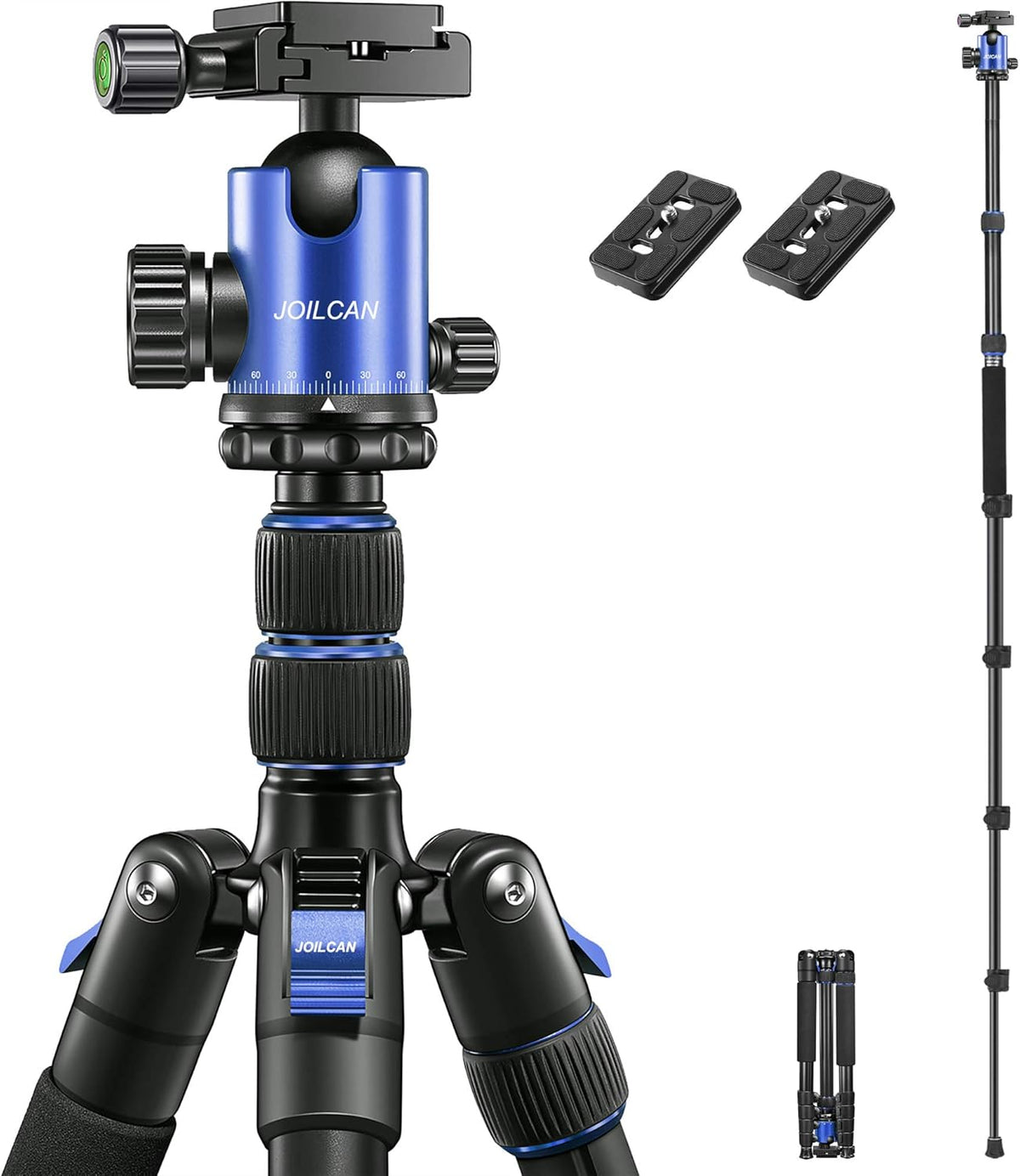 Orange Pack of 2 Aluminum Camera Tripod A779