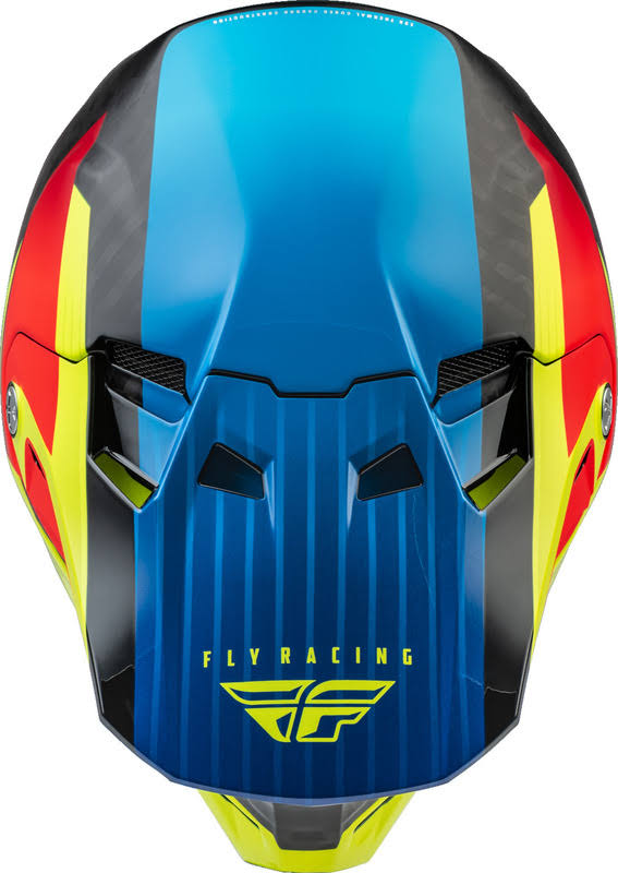 XX-Large Hi-vis/blue/red Carbon Helmet D378