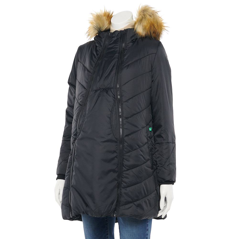 Black 3-in-1 Maternity Coat L779738