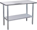 Stainless Steel Commercial Work Table with Undershelf 24×48 Inch E595