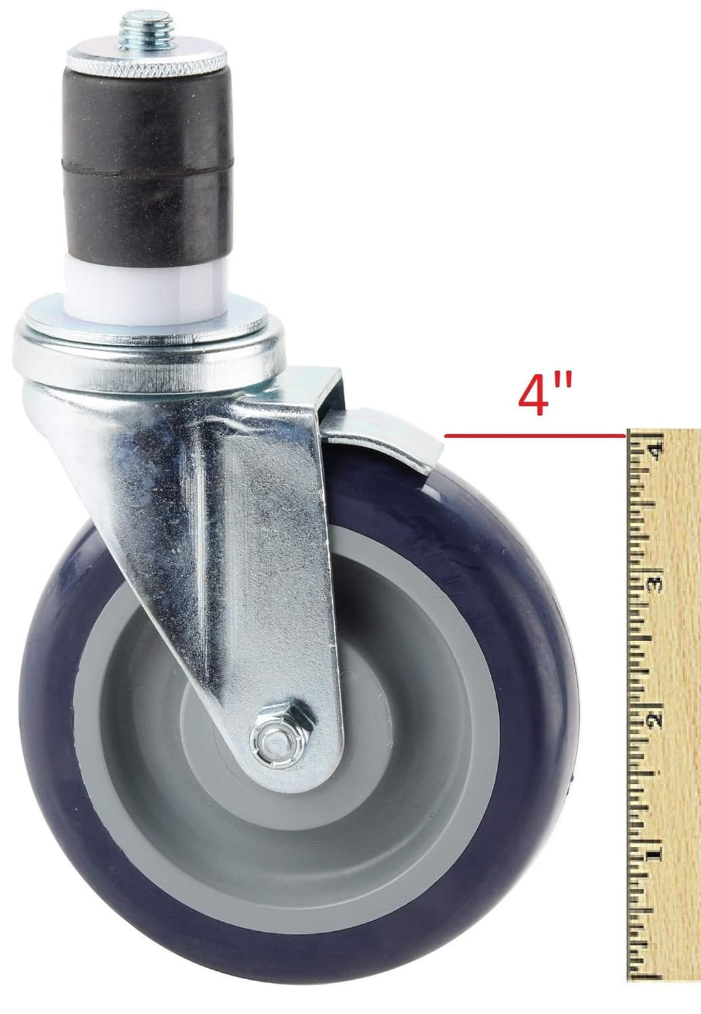 Set of 4 Expanding Stem Casters with and Without Brakes R97293