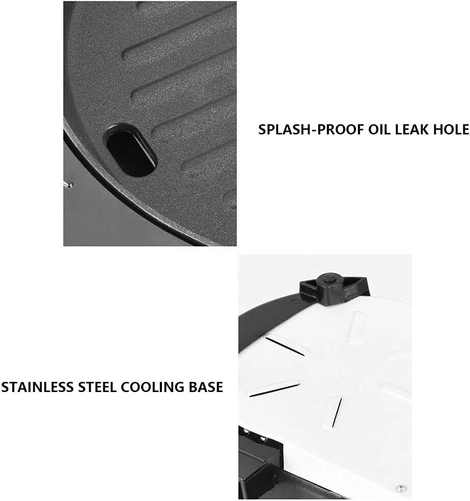2In1 5 Speed Fire Adjustment Electric Smokeless Grill Indoor 110V I503