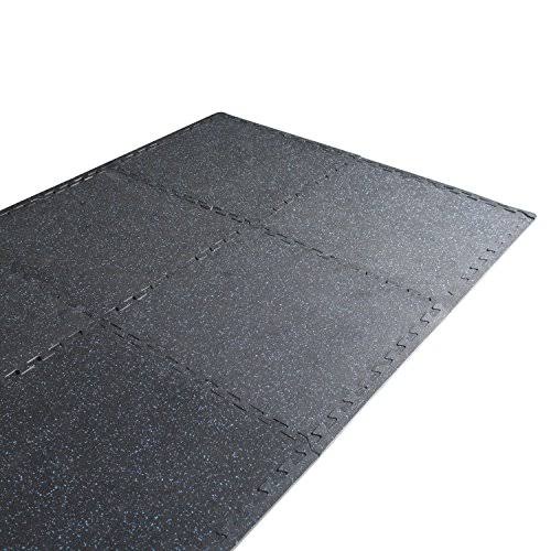 24x22 Interlocking Puzzle Mat (6 Piece) Recycled Rubber Q773