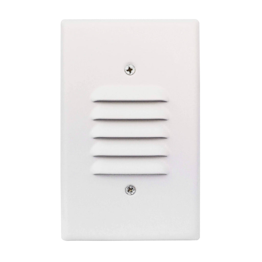 5 Pack Black Angled Louver Step Light with Vertical/Horizontal Plate - 2700K Z212
