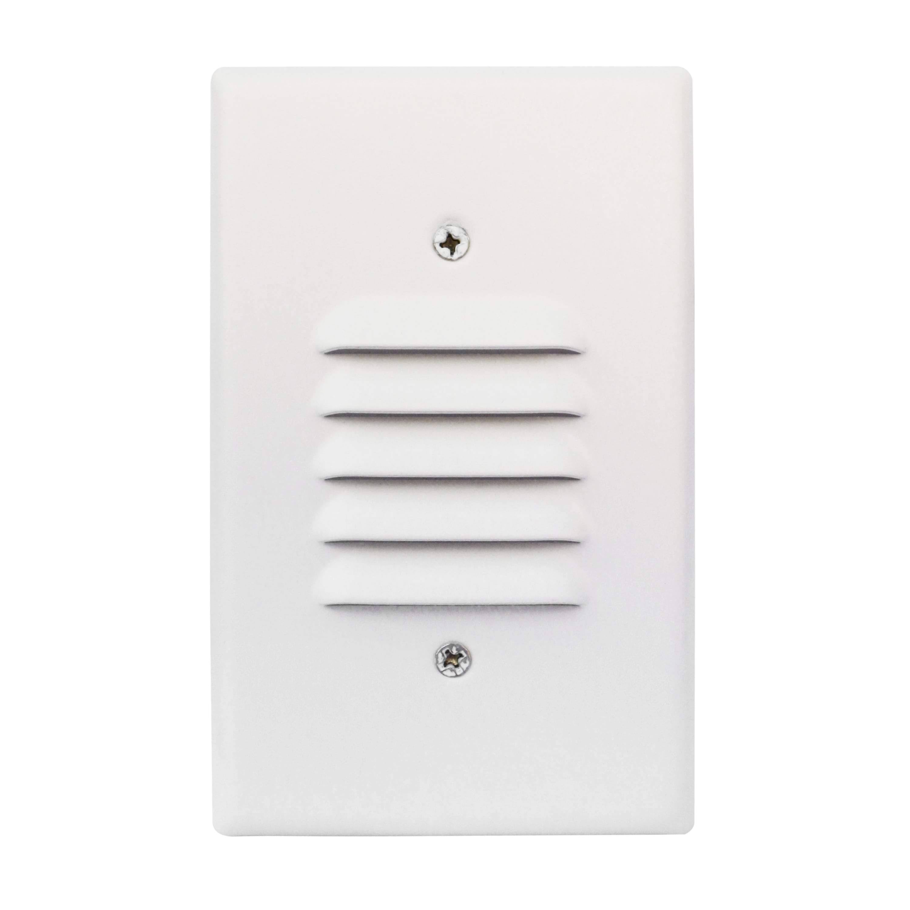 5 Pack Black Angled Louver Step Light with Vertical/Horizontal Plate - 2700K Z212