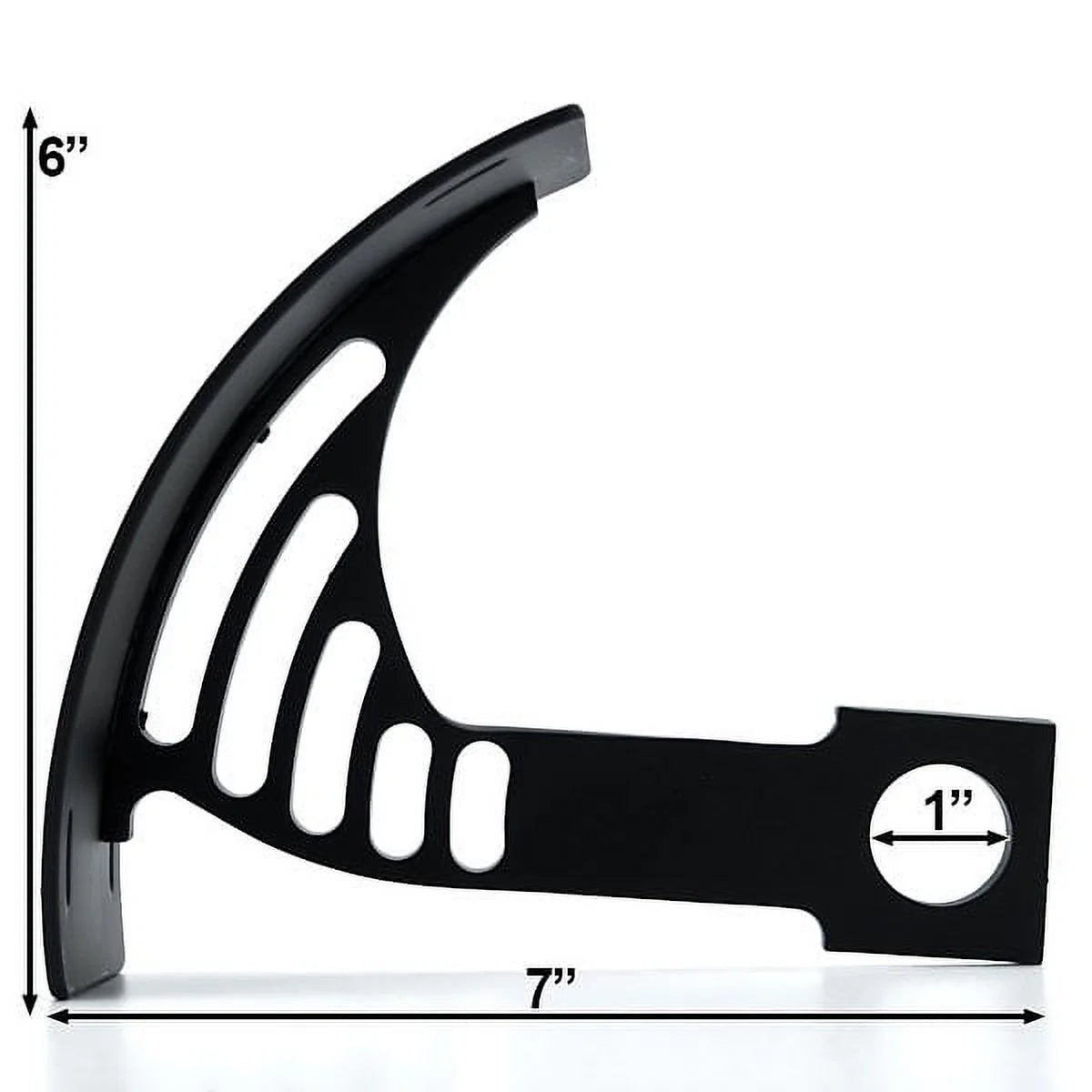 Black Vertical Axle Mount Motorcycle Plate Holder O18101