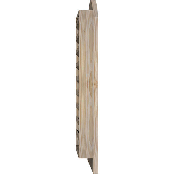 20-in W x 28-in H Arch Top Gable Vent Unfinished Smooth Pine U7233