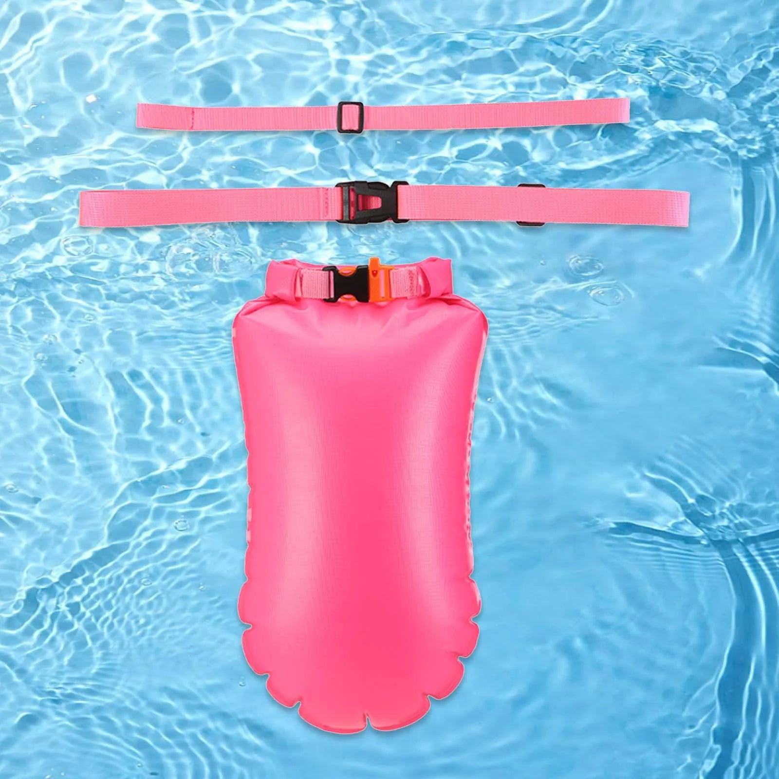 Rose Red Waterproof Floating Swim Buoy Bag 55cmx38cm E44758