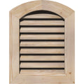 20-in W x 28-in H Arch Top Gable Vent Unfinished Smooth Pine U7233
