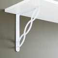 White Powder Coat Cast Iron Shelf Bracket U886103