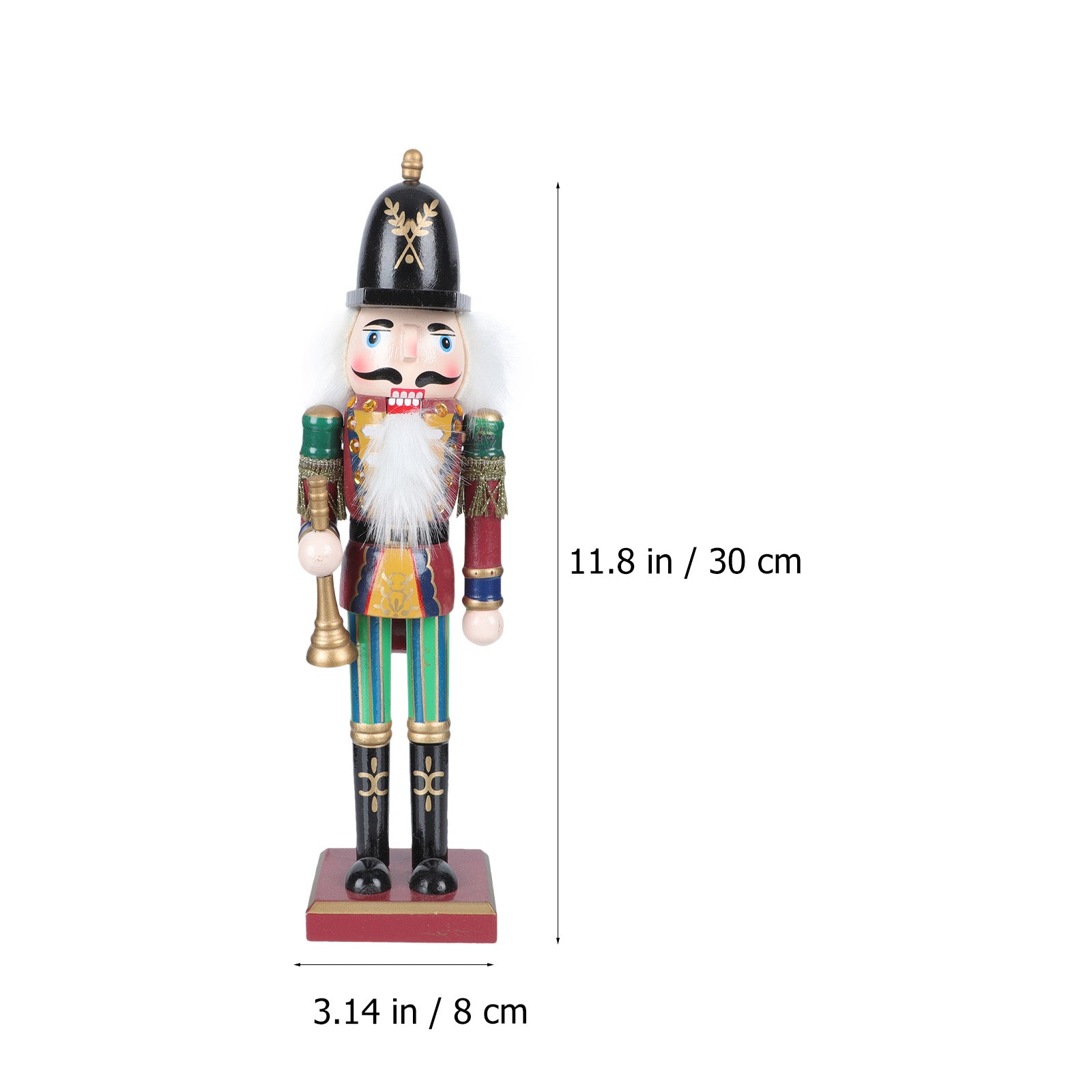 Wooden Nutcracker Soldier Puppet Doll Xmas Decor C210640