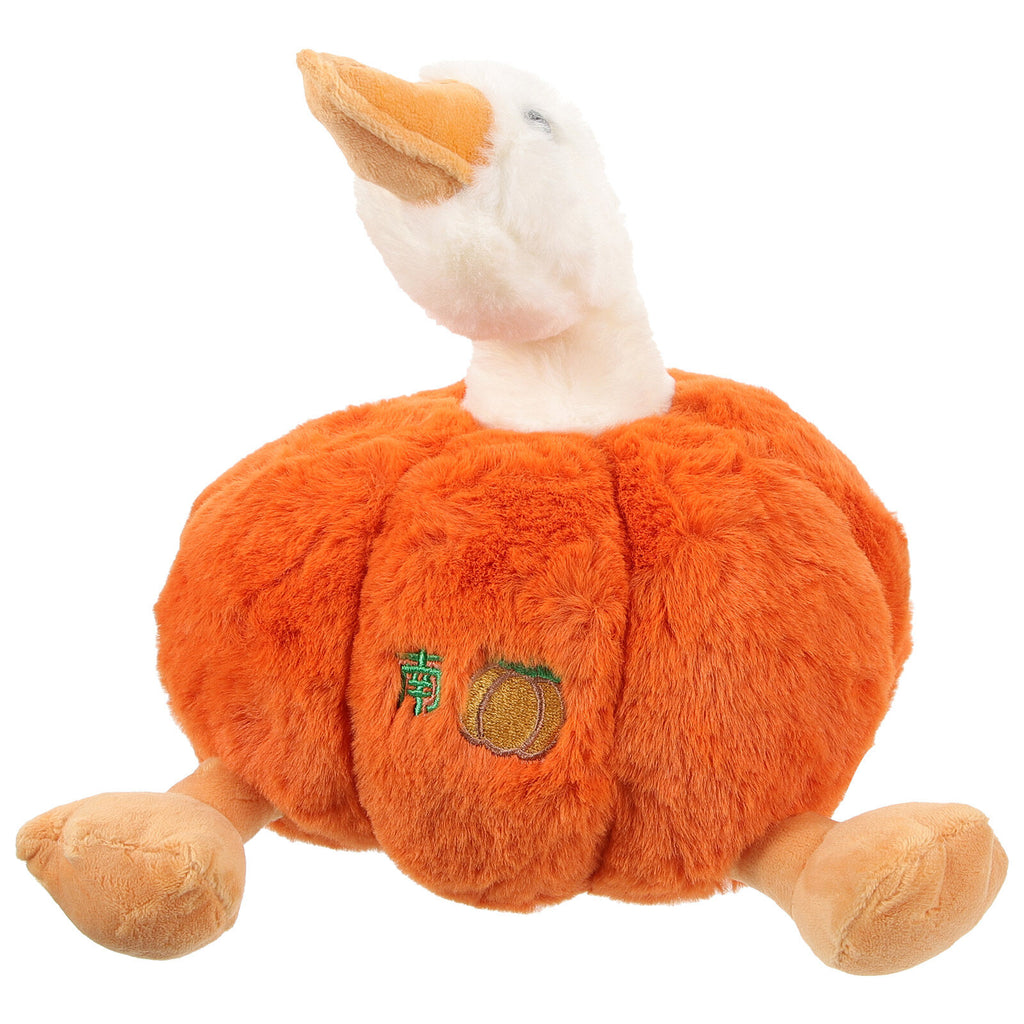 Plush Pumpkin Duck Stuffed Animal Doll K134939