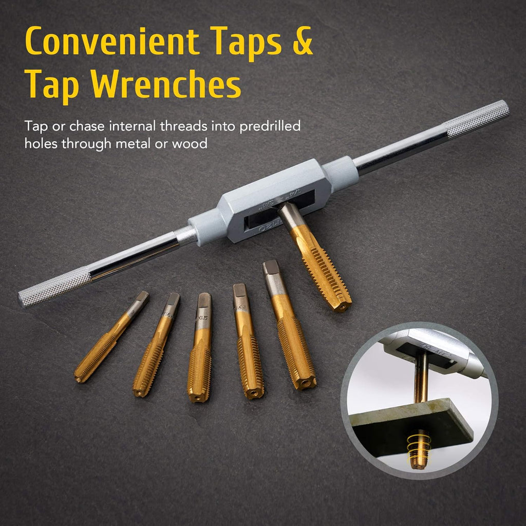 86pc Titanium Coated Steel Tap and Die Set K531