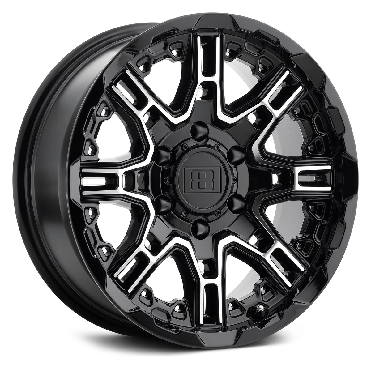 20x9 5x127 -10mm Black Wheel P2480