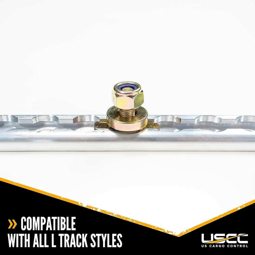L Track Double Lug Threaded Stud Fitting, 10 Pack R865