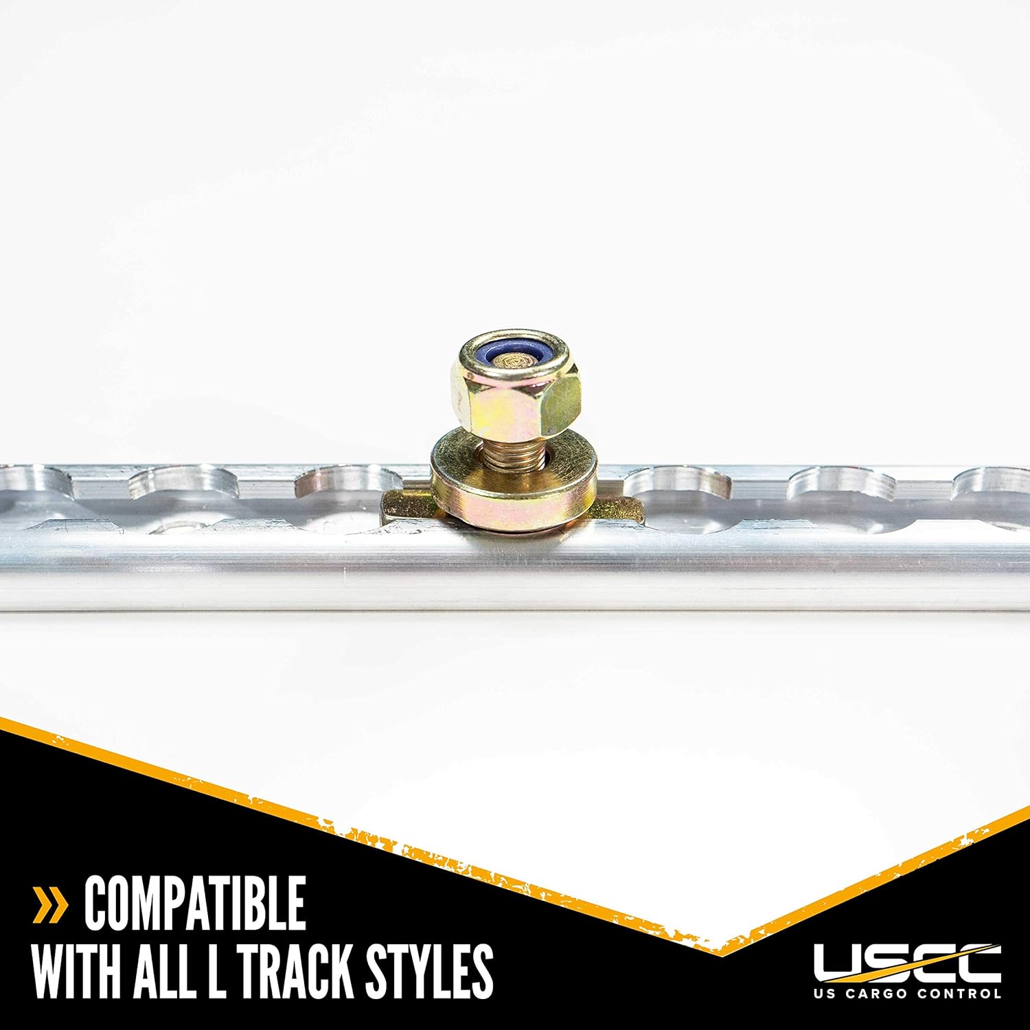 L Track Double Lug Threaded Stud Fitting, 10 Pack R865