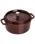 Cast Iron 5.5 Qt. Shallow Wide Round Dutch Oven Aubergine M624142