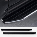 Black Aluminum Running Boards with Chrome Trim C973