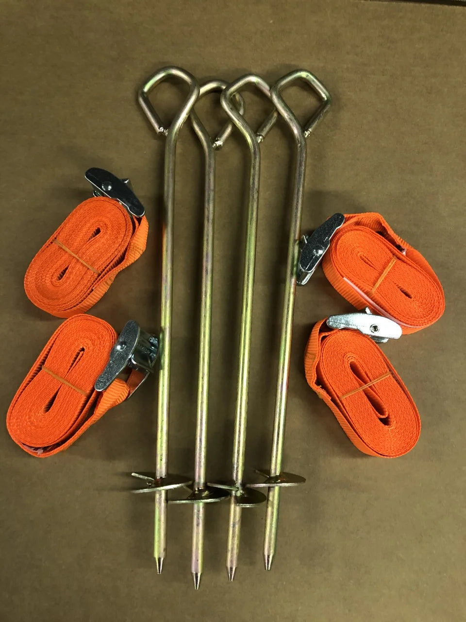 14" Trampoline Anchor Tie Down Kit with 12ft Straps Y2499