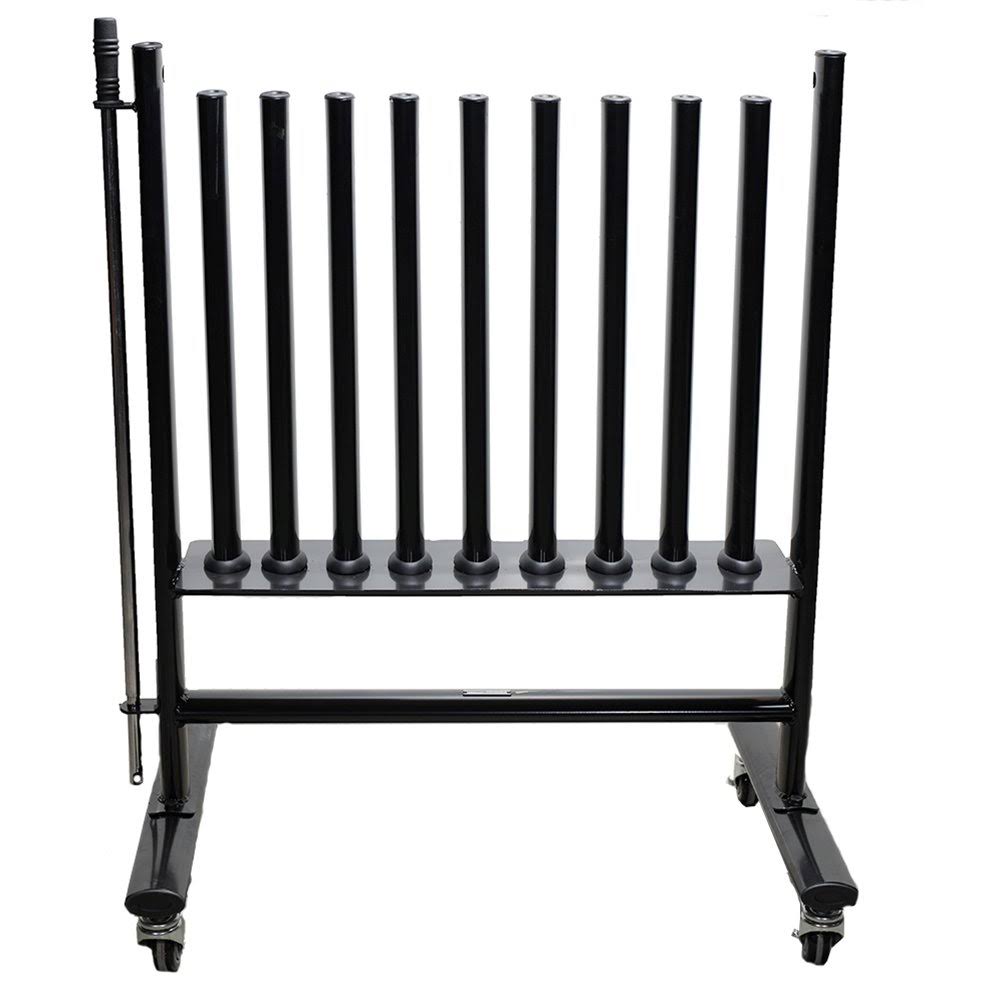 Neoprene-Vinyl Dumbbell Storage Rack with Casters H18911