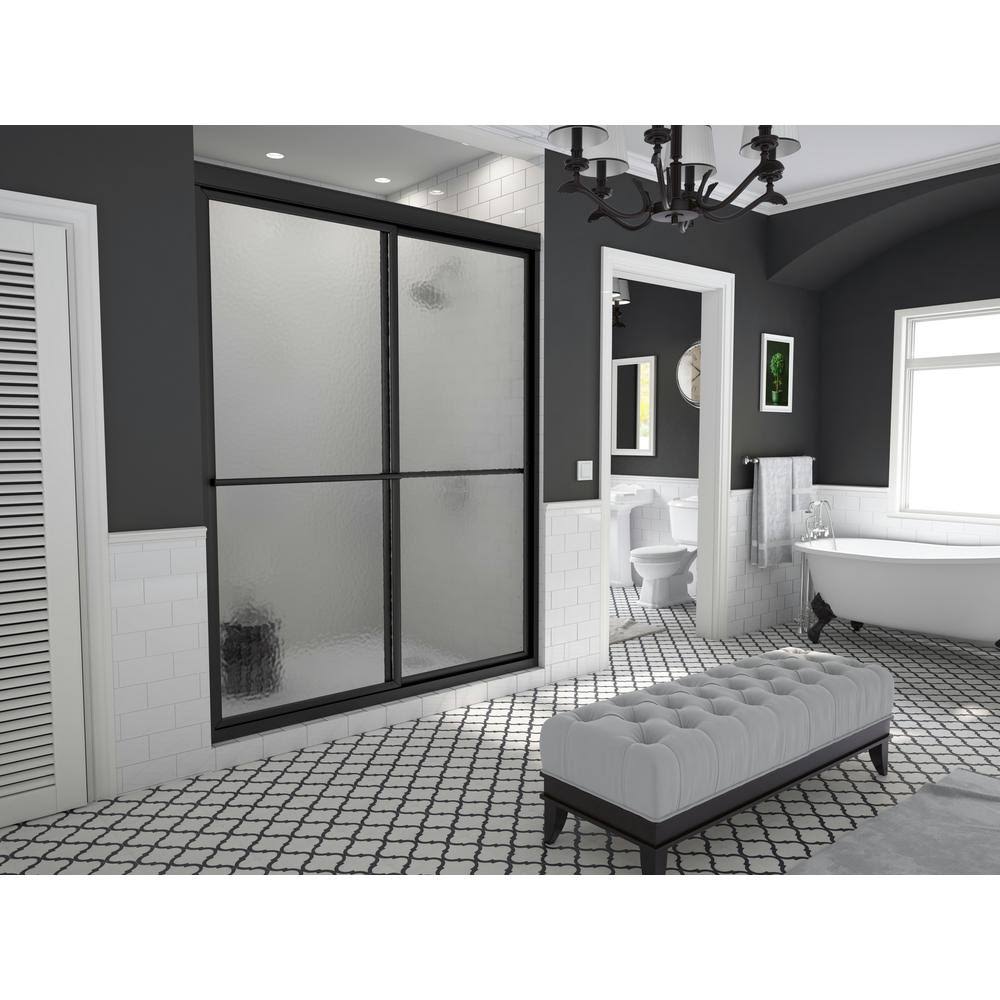 Framed Sliding Shower Door Oil Rubbed Bronze K6963