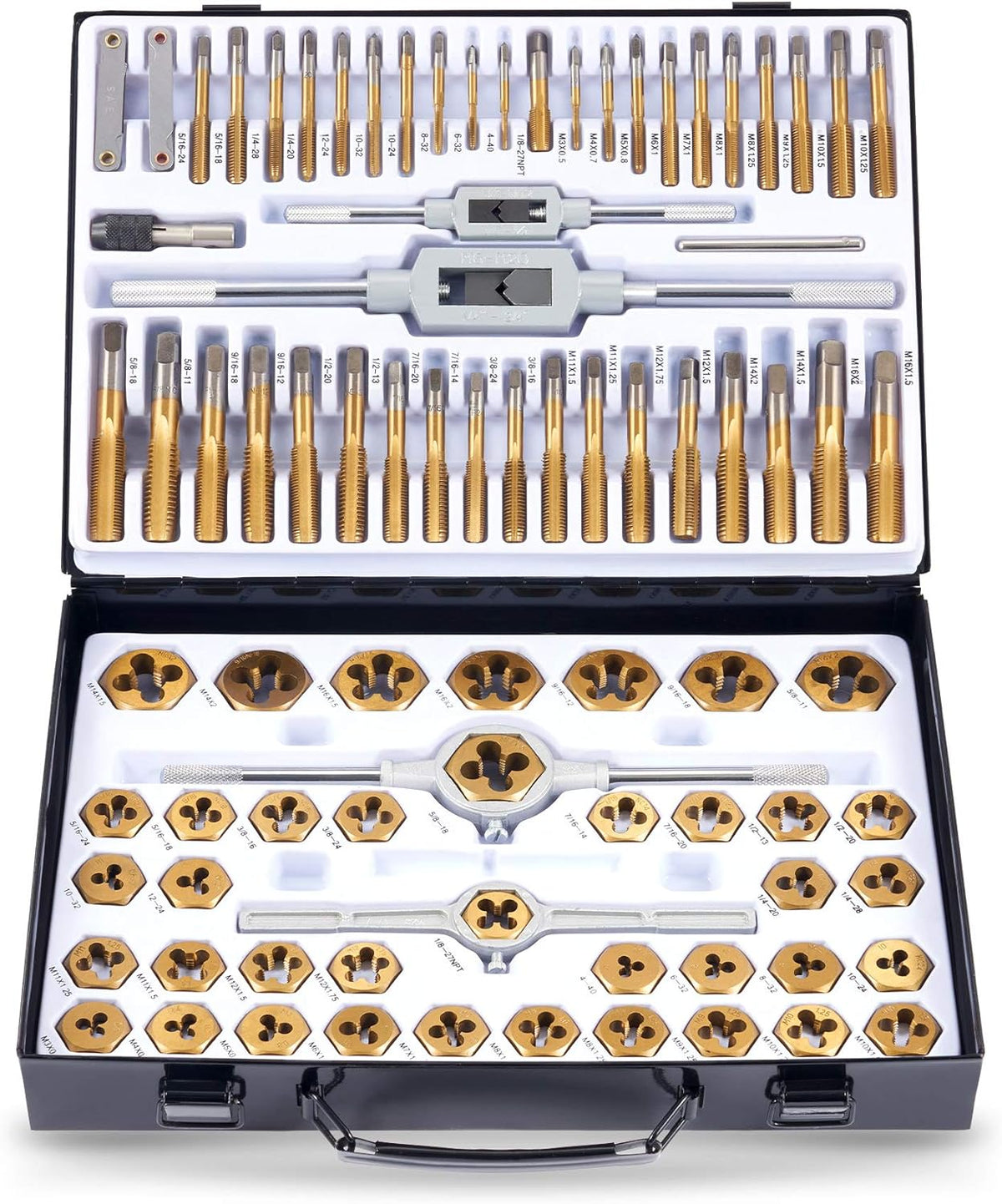 86pc Titanium Coated Steel Tap and Die Set K531