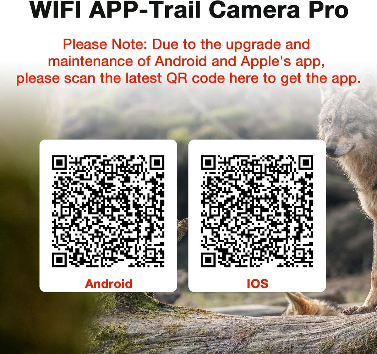 WiFi Trail Camera 24MP 1296P Game Camera with Night Vision Motion Detection IP66 Waterproof Wildlife Cam M430