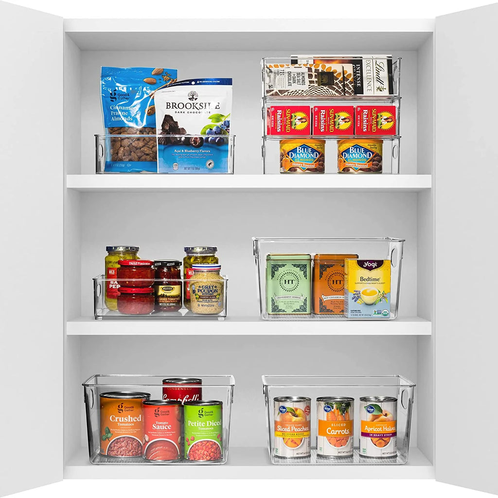 Set of 10 Kitchen Pantry Storage Bins X6770